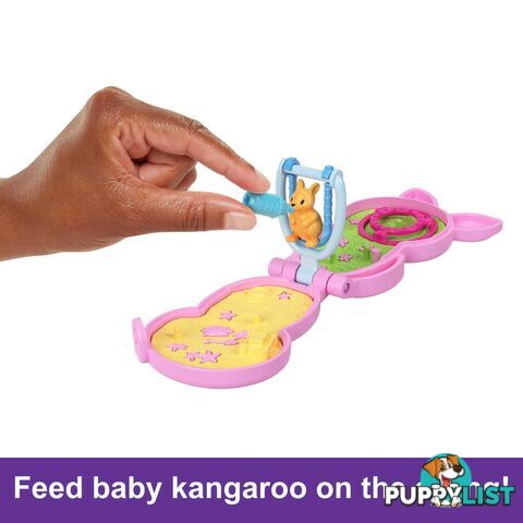 Polly Pocket - Mini Toys Mama And Joey Kangaroo Purse Playset With 2 Dolls - Mahkv50 - 194735108664