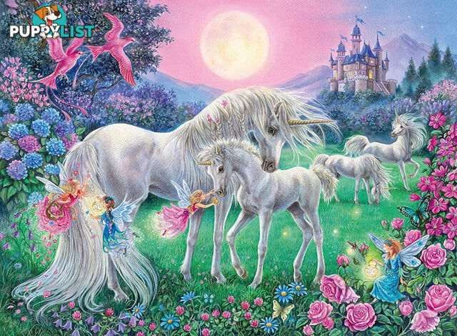 Ravensburger - Unicorns In The Moonlight Jigsaw Puzzle 100pc Xxl - Mdrb13670 - 4005556136704