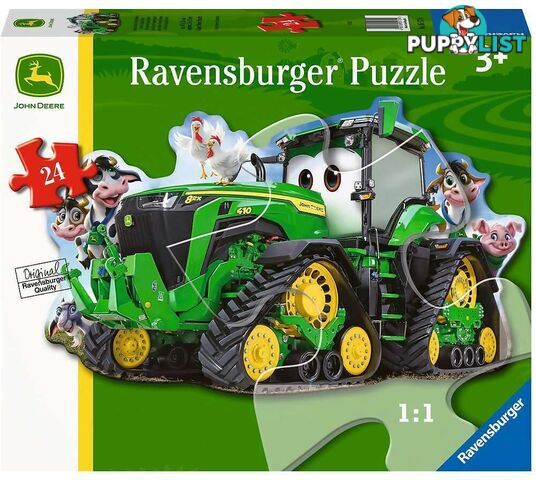 Ravensburger - John Deere Tractor Shaped Floor Jigsaw Puzzle 24pc - Mdrb05172 - 4005556051724