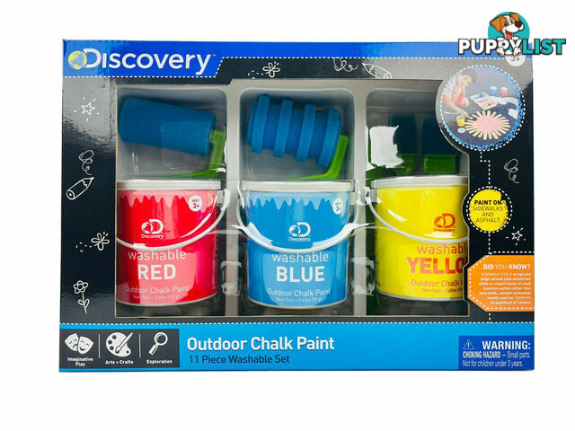 Discovery Kids - Outdoor Chalk Paint Set Washable - Mz6000384 - 4894088038583