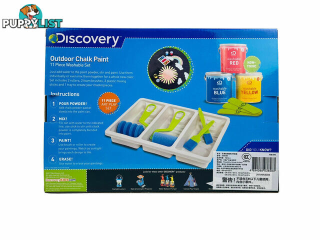 Discovery Kids - Outdoor Chalk Paint Set Washable - Mz6000384 - 4894088038583