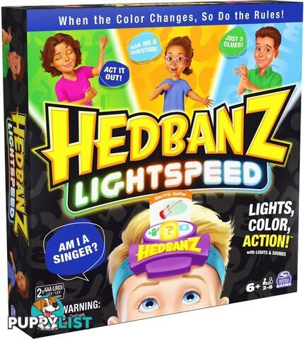 Hedbanz Light Speed Game - Spinmaster- Si6066481 - 778988456040