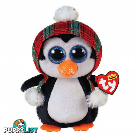 Ty - Beanie Boos - Xmas Cheer Penguin Small 15cm - Bg36241 - 008421362417