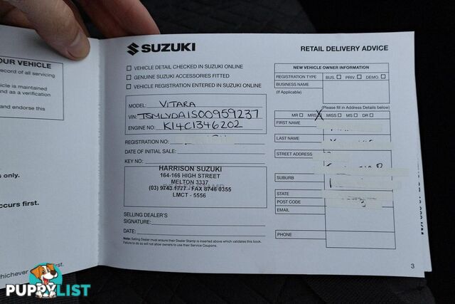 2021 SUZUKI VITARA TURBO LY SERIES II SUV