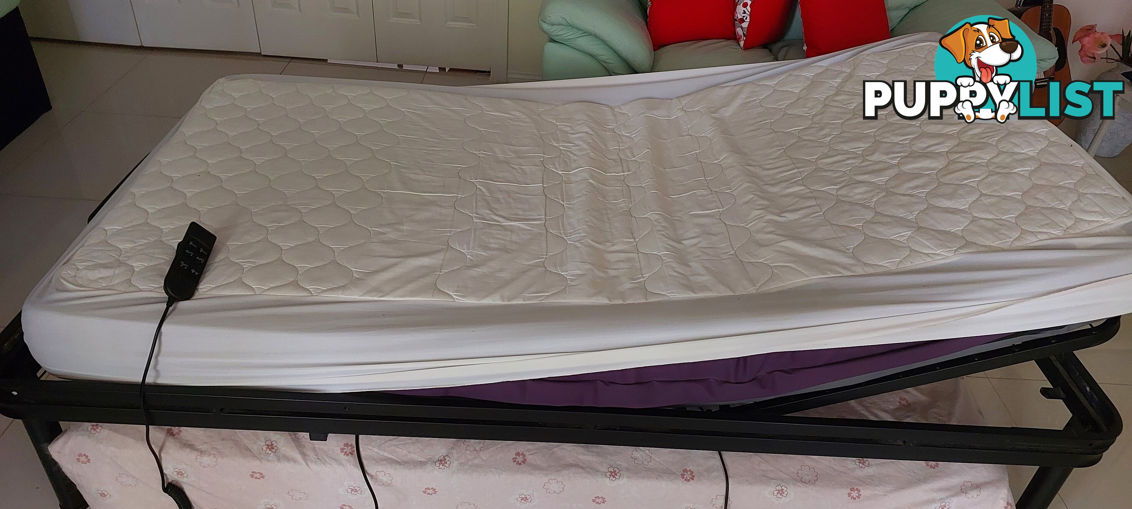 Electric bed with mattress