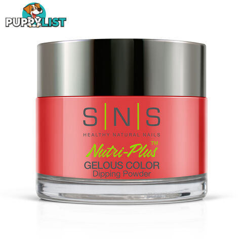 SNS #145 Gelous Dipping Powder 28g (1oz) Raspberry Red - 635635721374