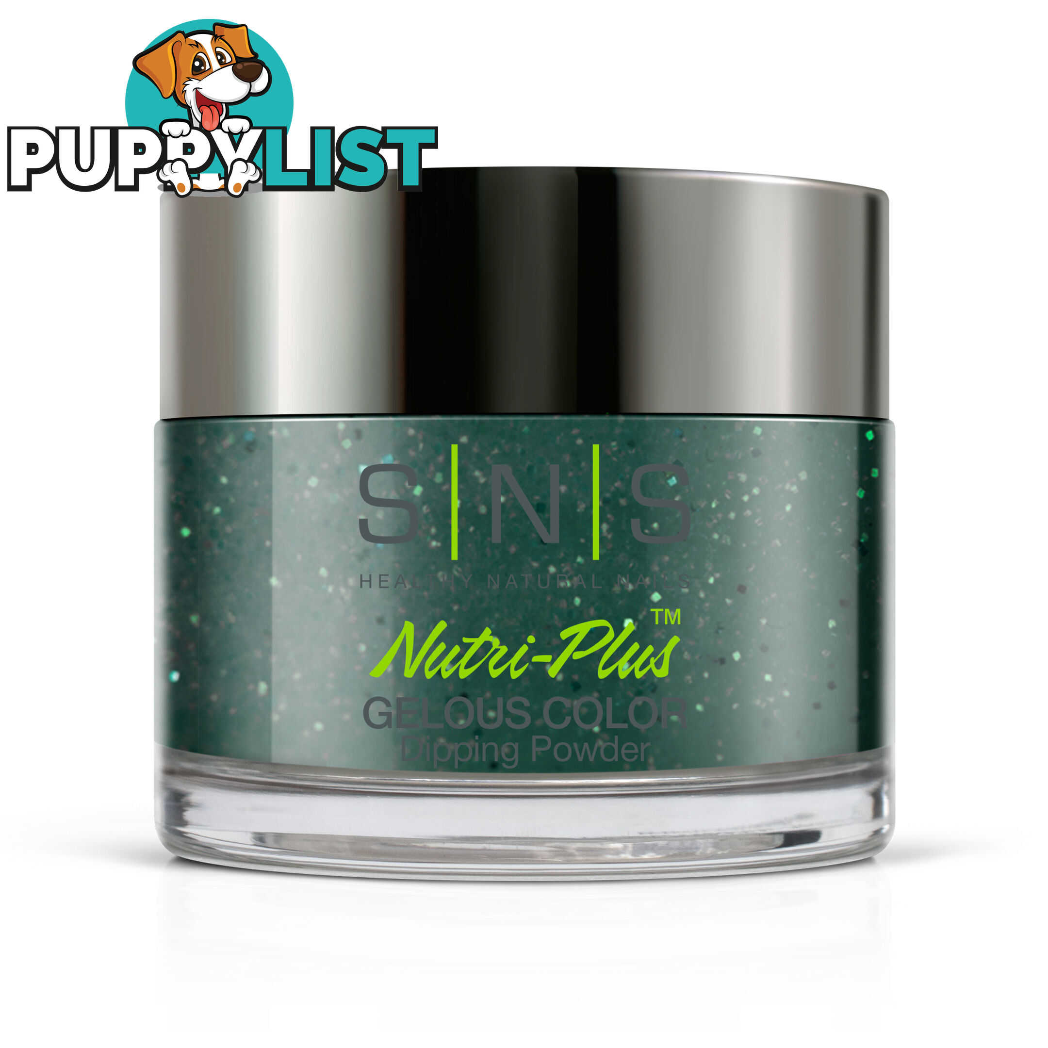 SNS IS31 Gelous Dipping Powder 28g (1oz) Green Velour - 655302824382