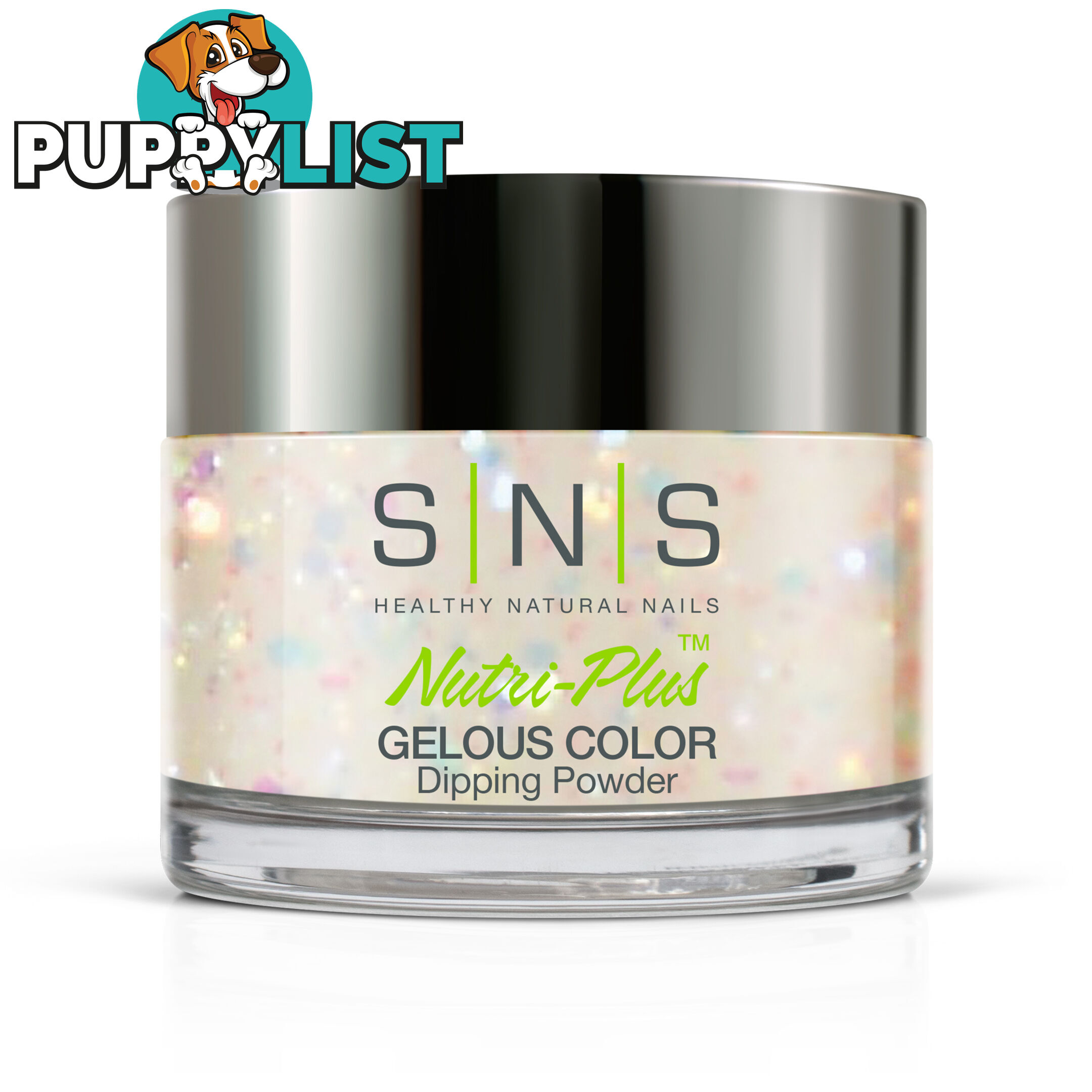 SNS #107 Gelous Dipping Powder 28g (1oz) Angel Dust - 635635721015