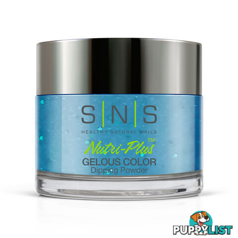 SNS BM18 Gelous Dipping Powder 28g (1oz) Teal Thistle - 655302824979