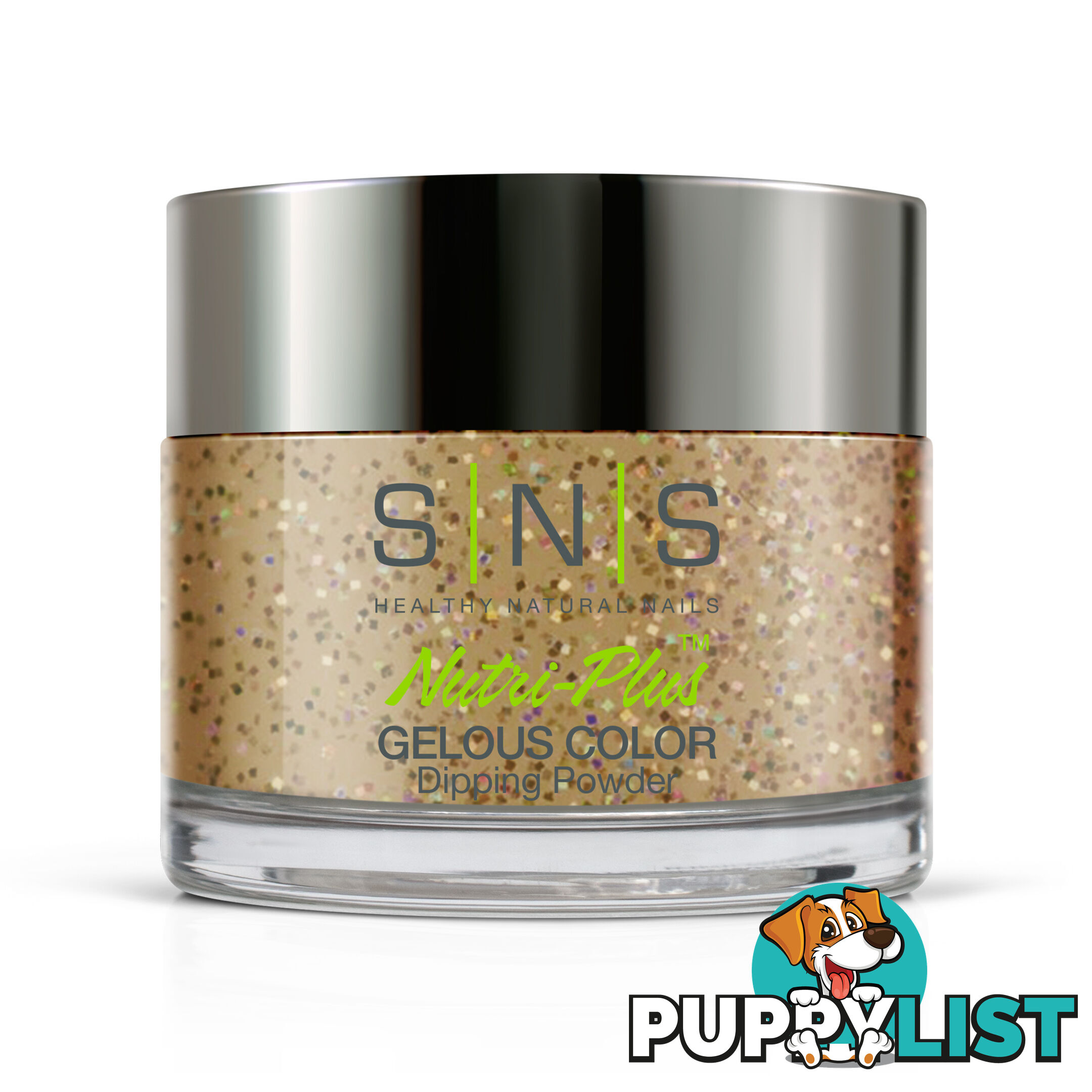 SNS IS27 Gelous Dipping Powder 28g (1oz) Gold Dust - 655302824344