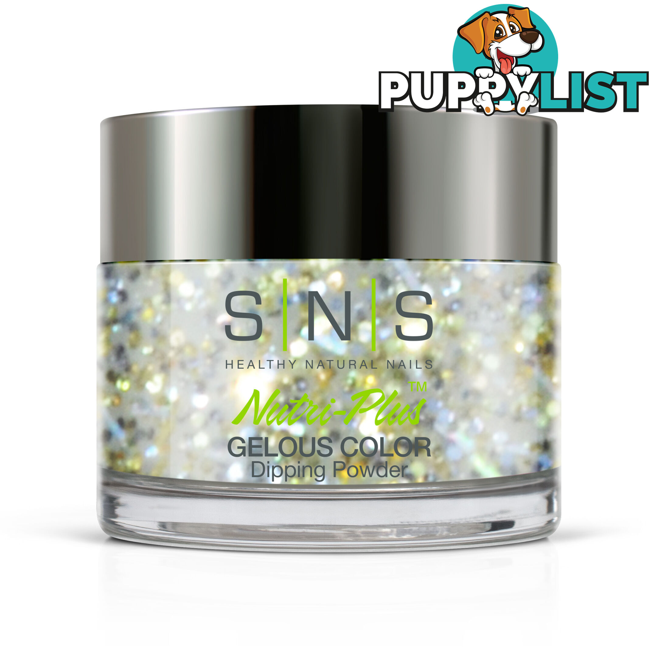 SNS WW05 Gelous Dipping Powder 28g (1oz) Silver Bells - 655302824481