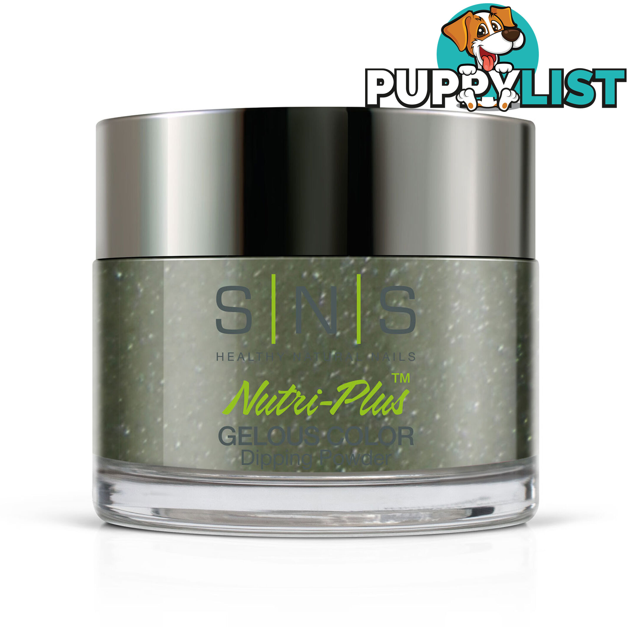 SNS HM35 Gelous Dipping Powder 43g (1.5oz) Pesto Peas - 655302845066