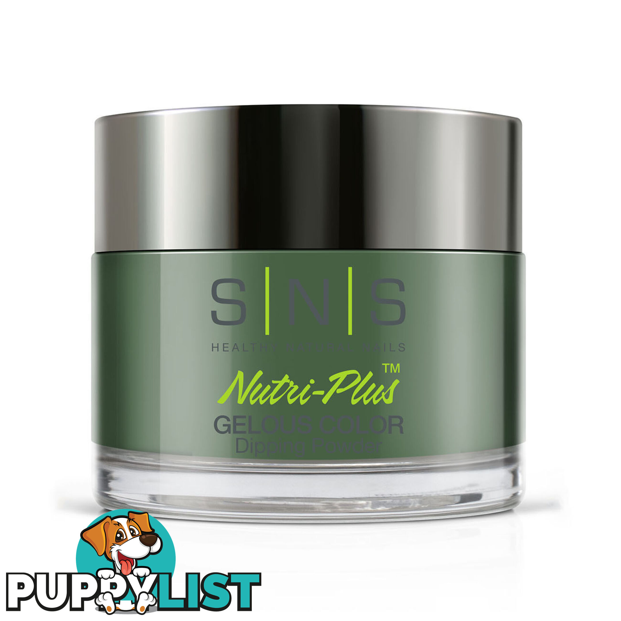 SNS DS23 Gelous Dipping Powder 28g (1oz) Green Genie - 635635723651