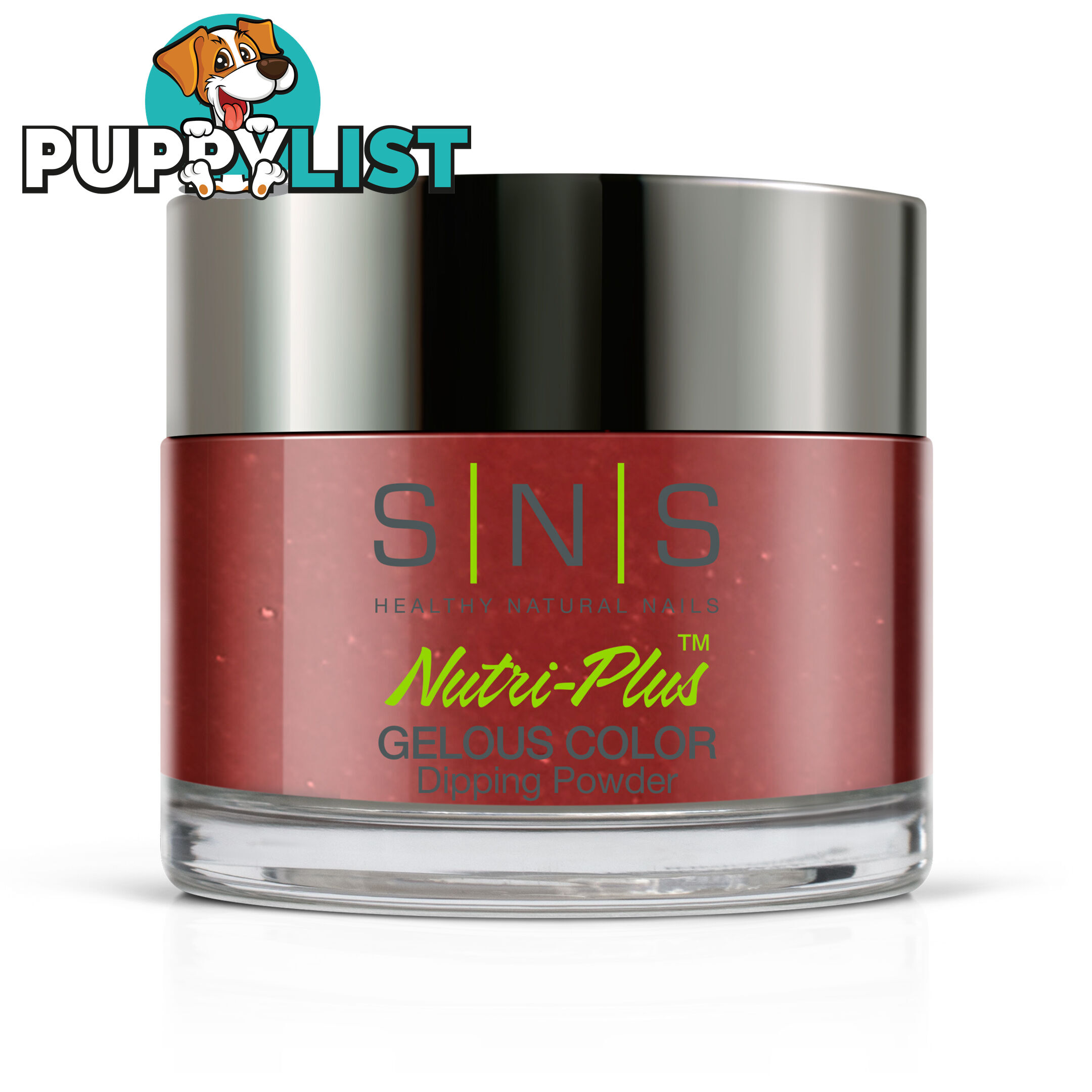 SNS BM34 Gelous Dipping Powder 28g (1oz) Poppy Red - 655302825136