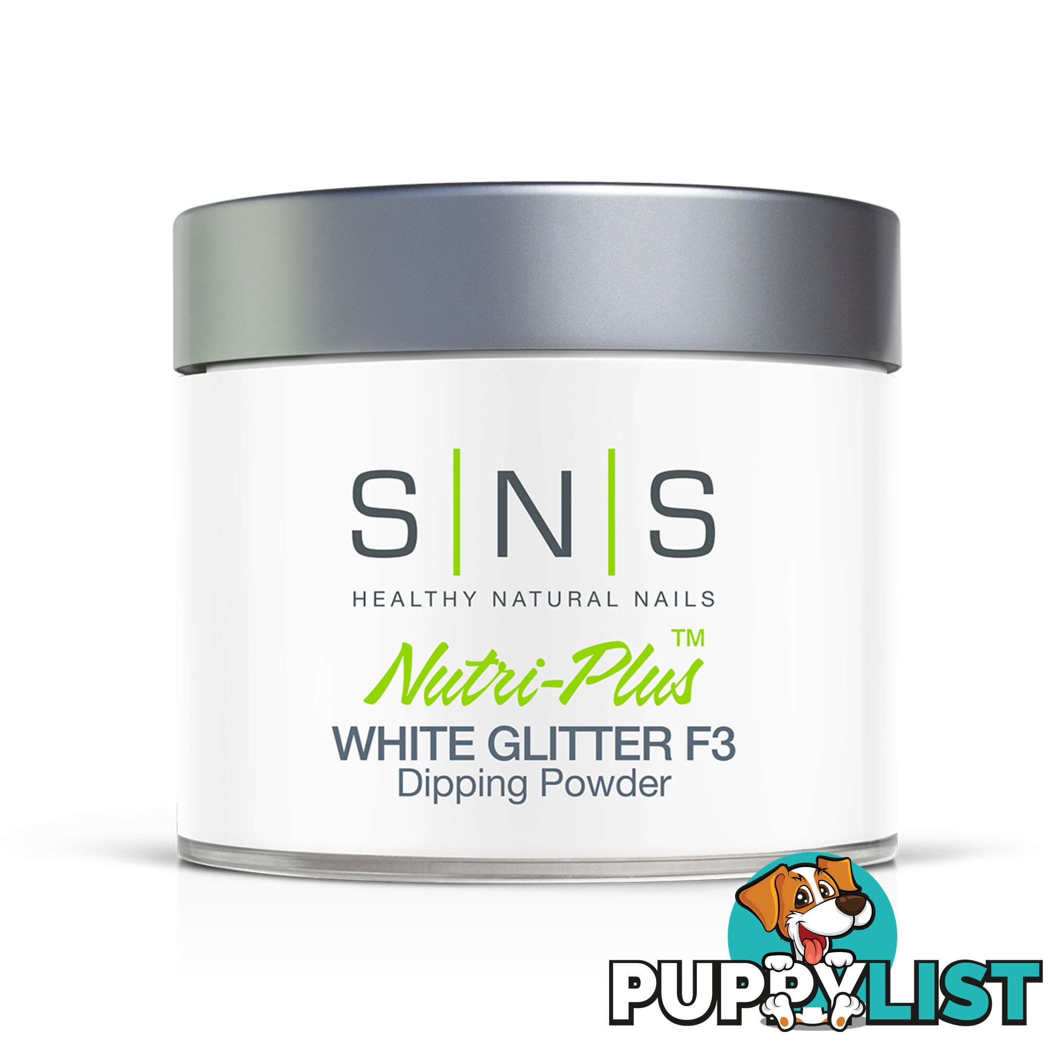 SNS French White Glitter F3 (4oz) 113g - 635635735371