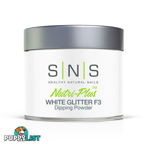 SNS French White Glitter F3 (4oz) 113g - 635635735371