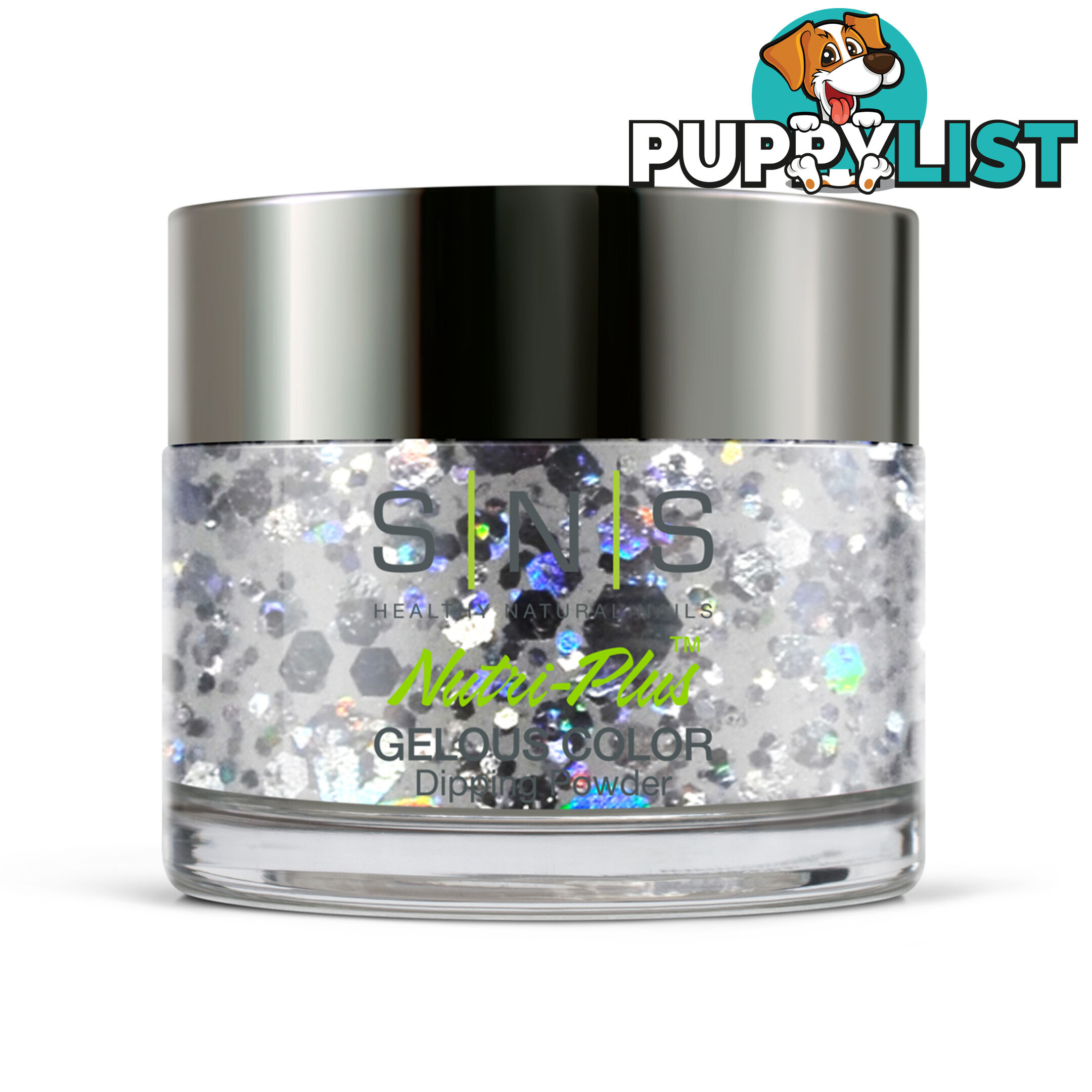 SNS HH06 Gelous Dipping Powder 43g (1.5oz) Silver Pagoda - 655302858264