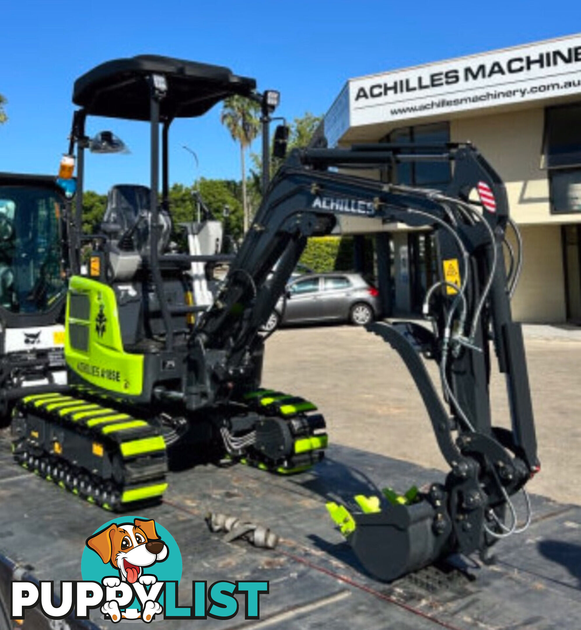 Achilles Mini Digger, YANMAR Engine Steel Track Piston Pump