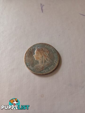 Rare 1899 half penny coin