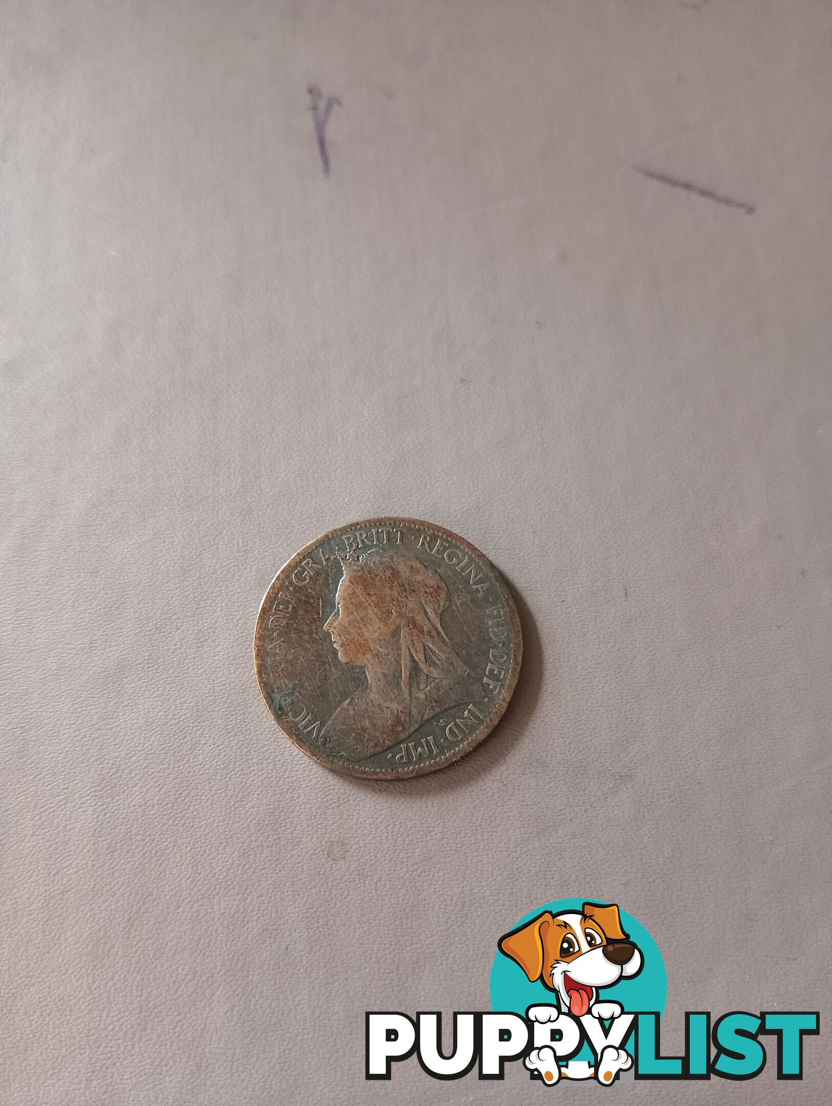 Rare 1899 half penny coin