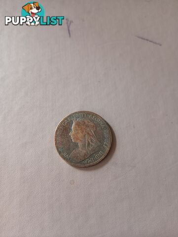 Rare 1899 half penny coin