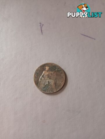 Rare 1899 half penny coin