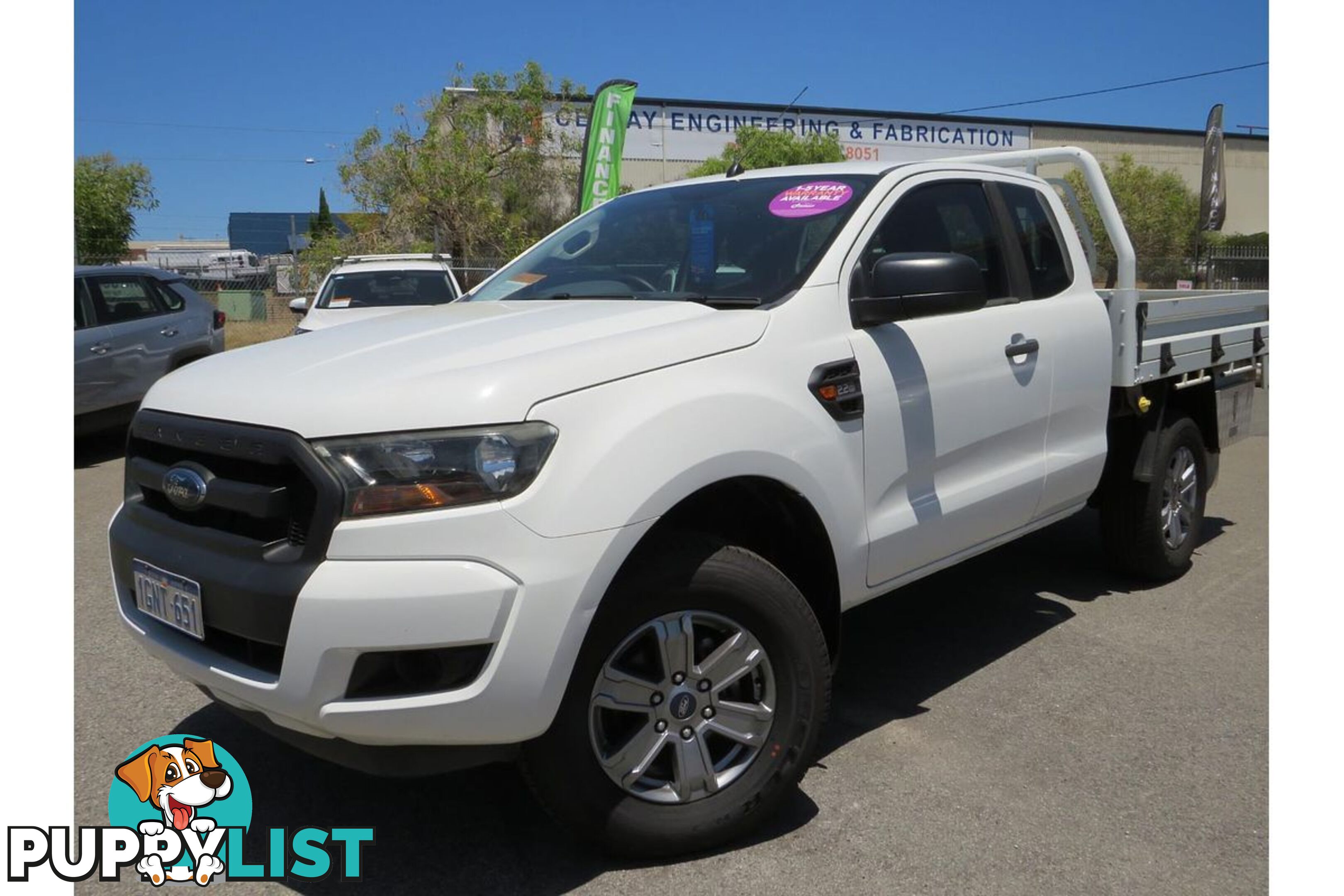 2018 FORD RANGER XL HI-RIDER PX MKII CAB CHASSIS