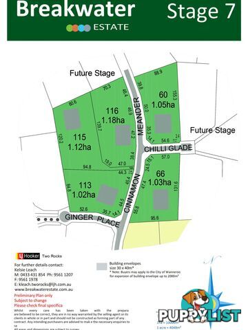 Lot 66 Cinnamon Meander TWO ROCKS WA 6037