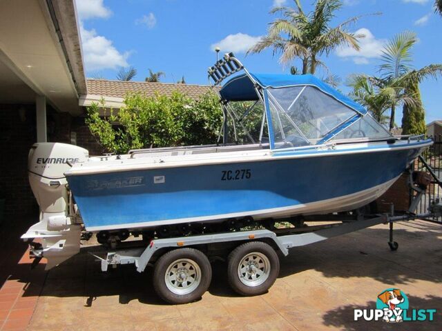 Streaker 5.02 Runabout/Evinrude ETEC Motor/Brooker Tandem Tilt Trailer