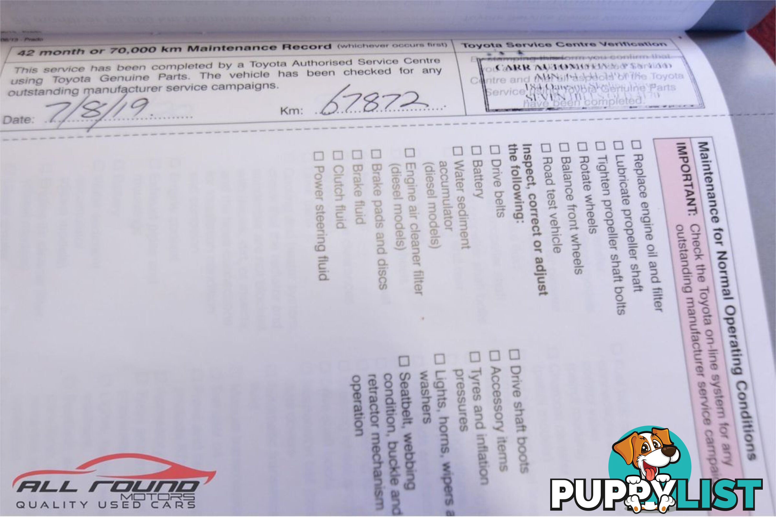 2012 TOYOTA LANDCRUISER GXL KDJ150R 11 UPGRADE 4D WAGON