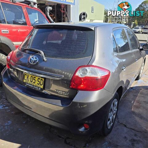 2011 TOYOTA COROLLA ASCENT ZRE152R MY11 HATCH, 5 DOORS, 5 SEATS