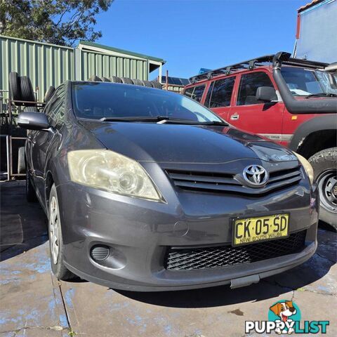 2011 TOYOTA COROLLA ASCENT ZRE152R MY11 HATCH, 5 DOORS, 5 SEATS