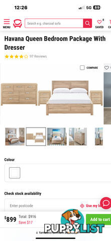 Havana Queen Bedroom Package With Dresser