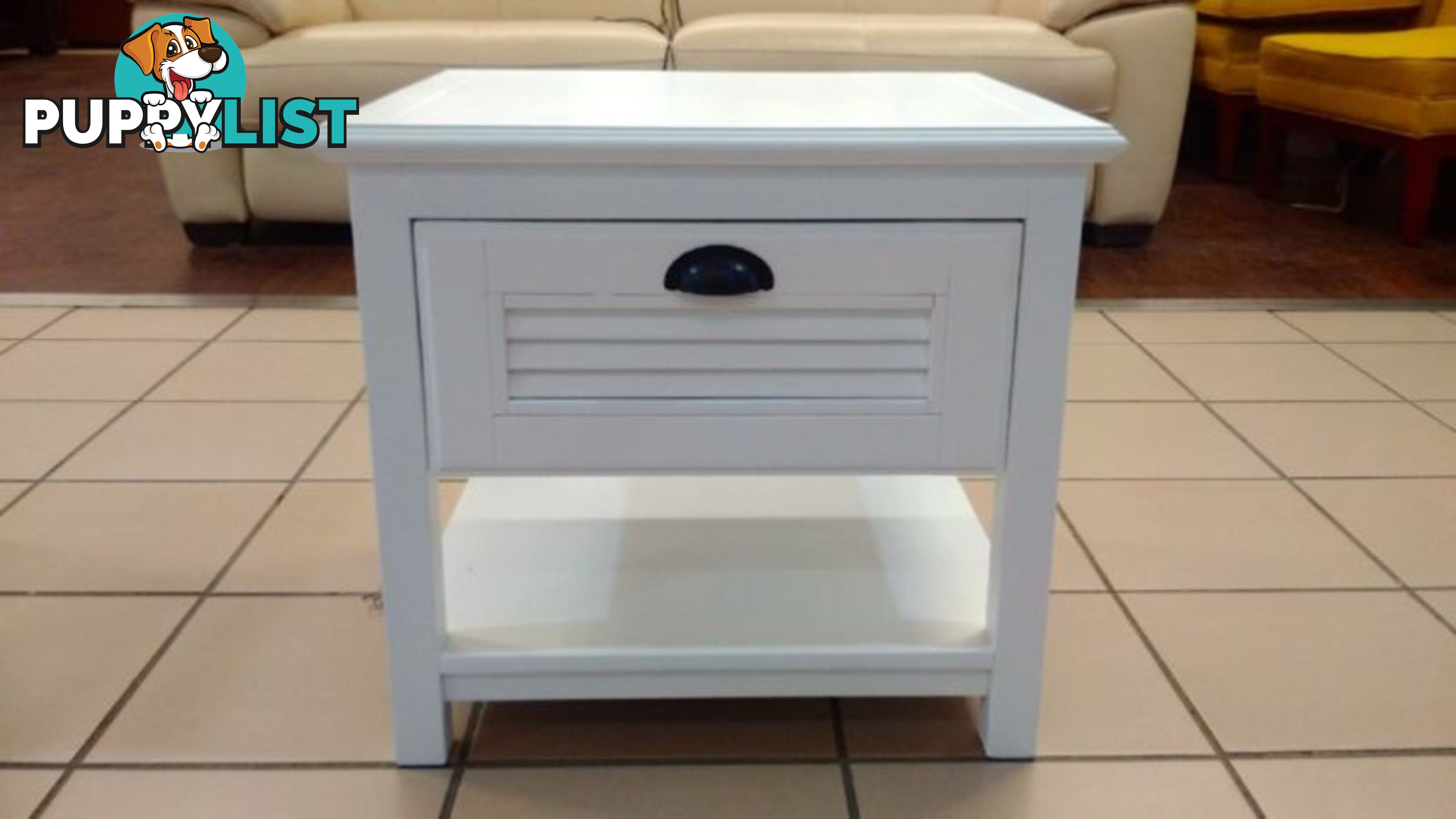 1 DRAWER BEDSIDE TABLE (WHITE)