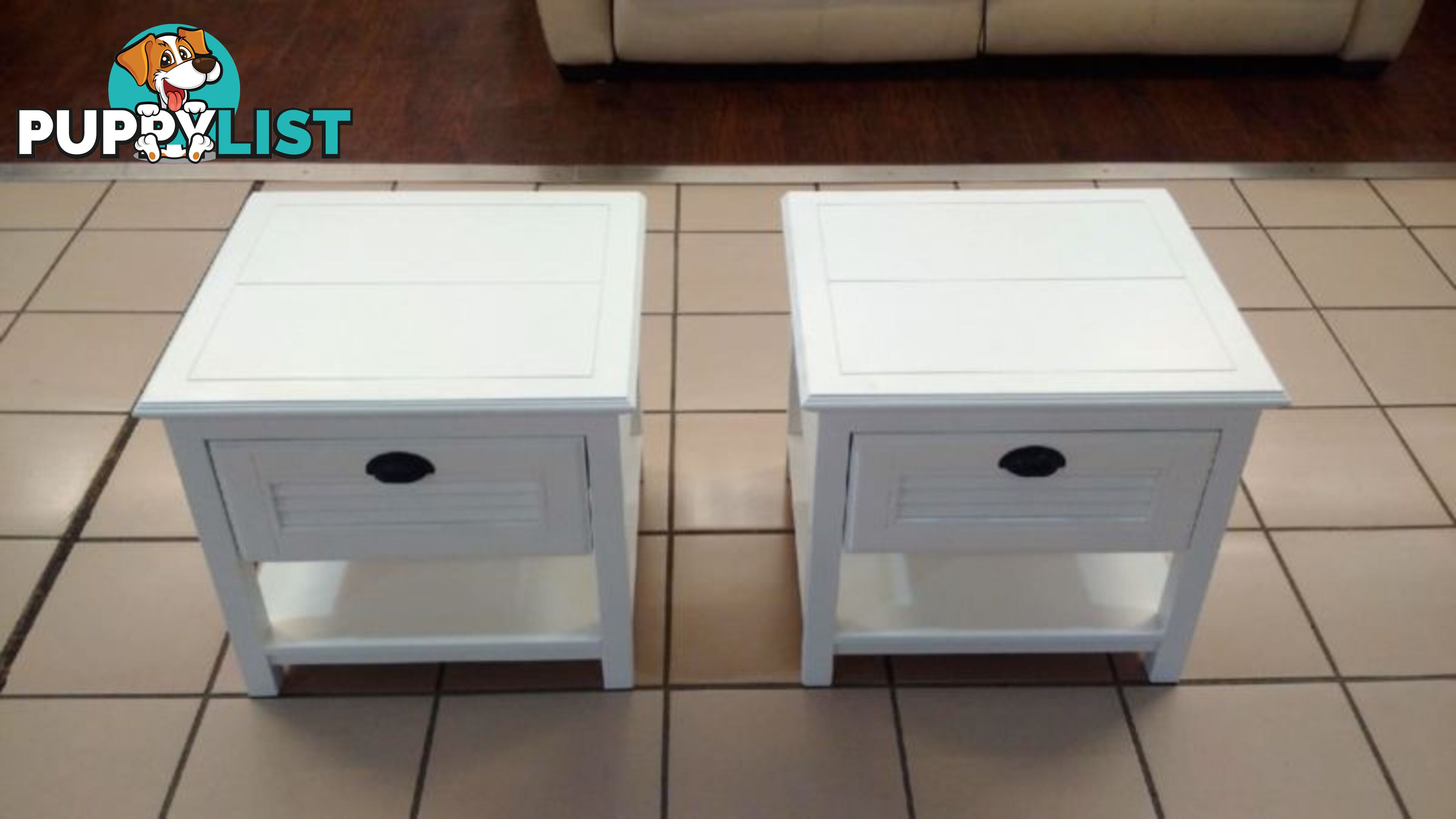 1 DRAWER BEDSIDE TABLE (WHITE)