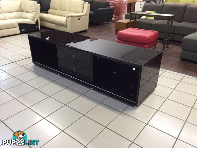 GLOSS BLACK TV UNIT 214CM