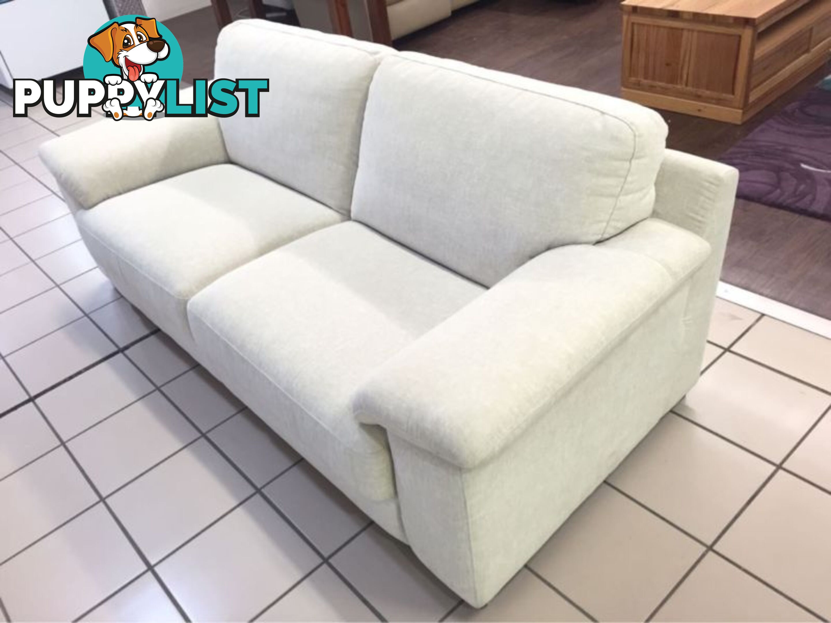 3 SEATER LOUNGE (BEIGE) FABRIC