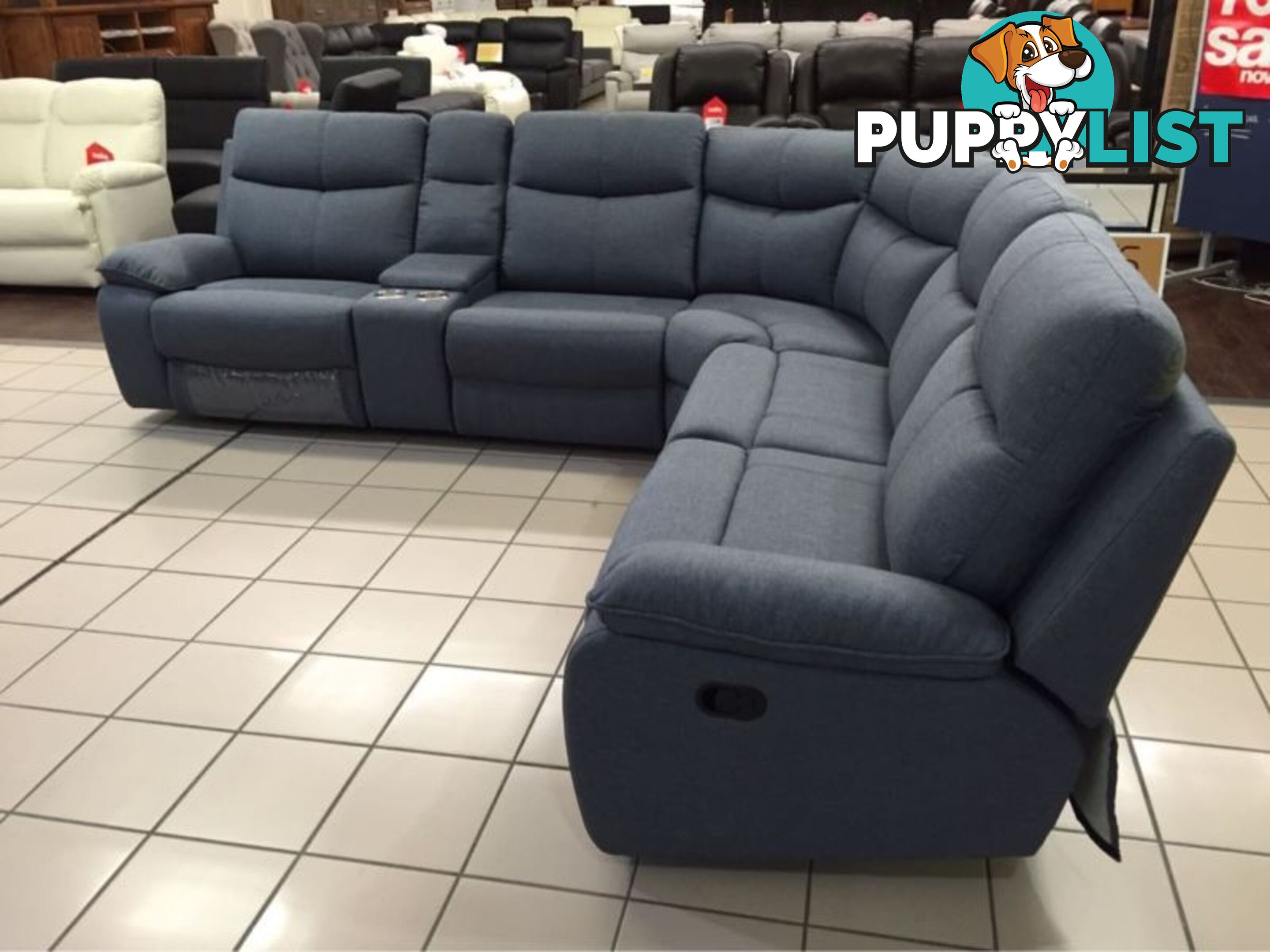 DIESEL MODULAR LOUNGE SUITE W/2 RECLINERS