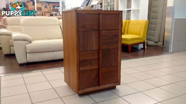 WALNUT 4 DRAWER TALLBOY