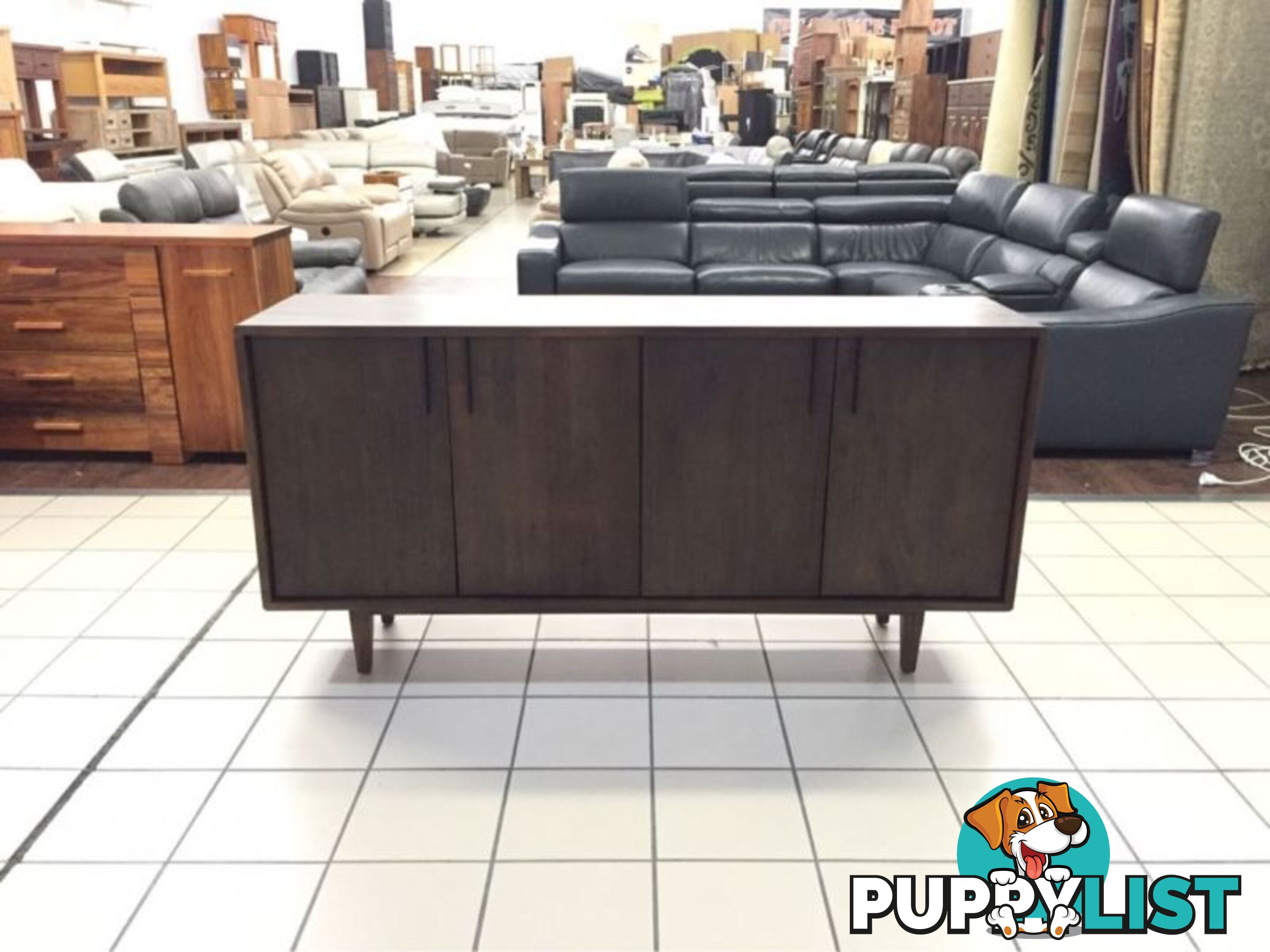 CLEARANCE MAHOGANY 4 DOOR BUFFET