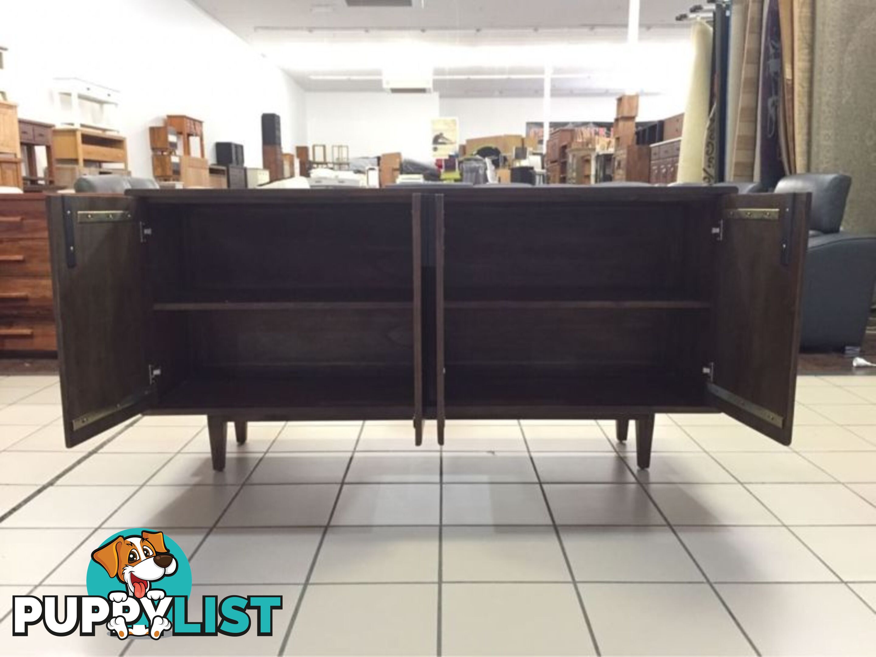 CLEARANCE MAHOGANY 4 DOOR BUFFET