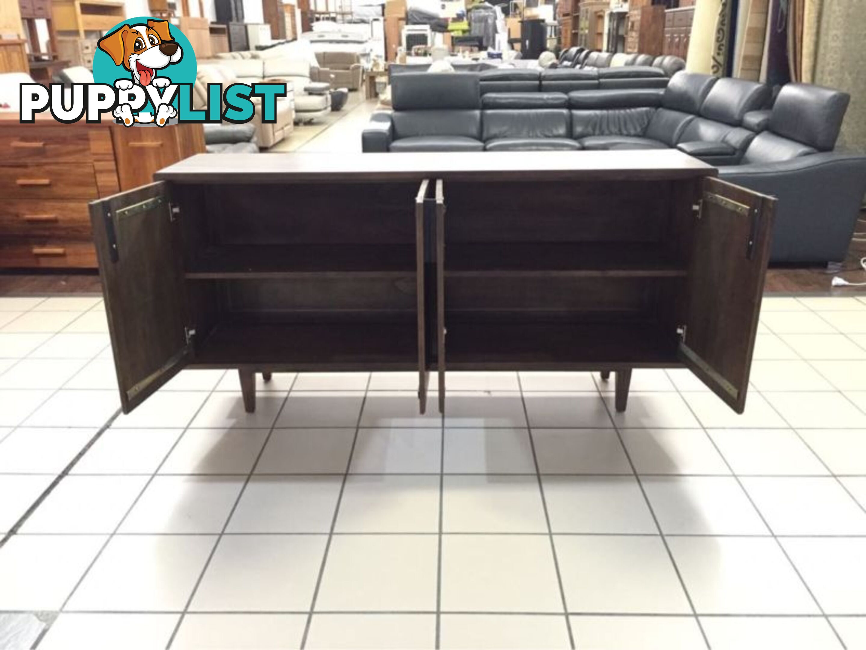 CLEARANCE MAHOGANY 4 DOOR BUFFET