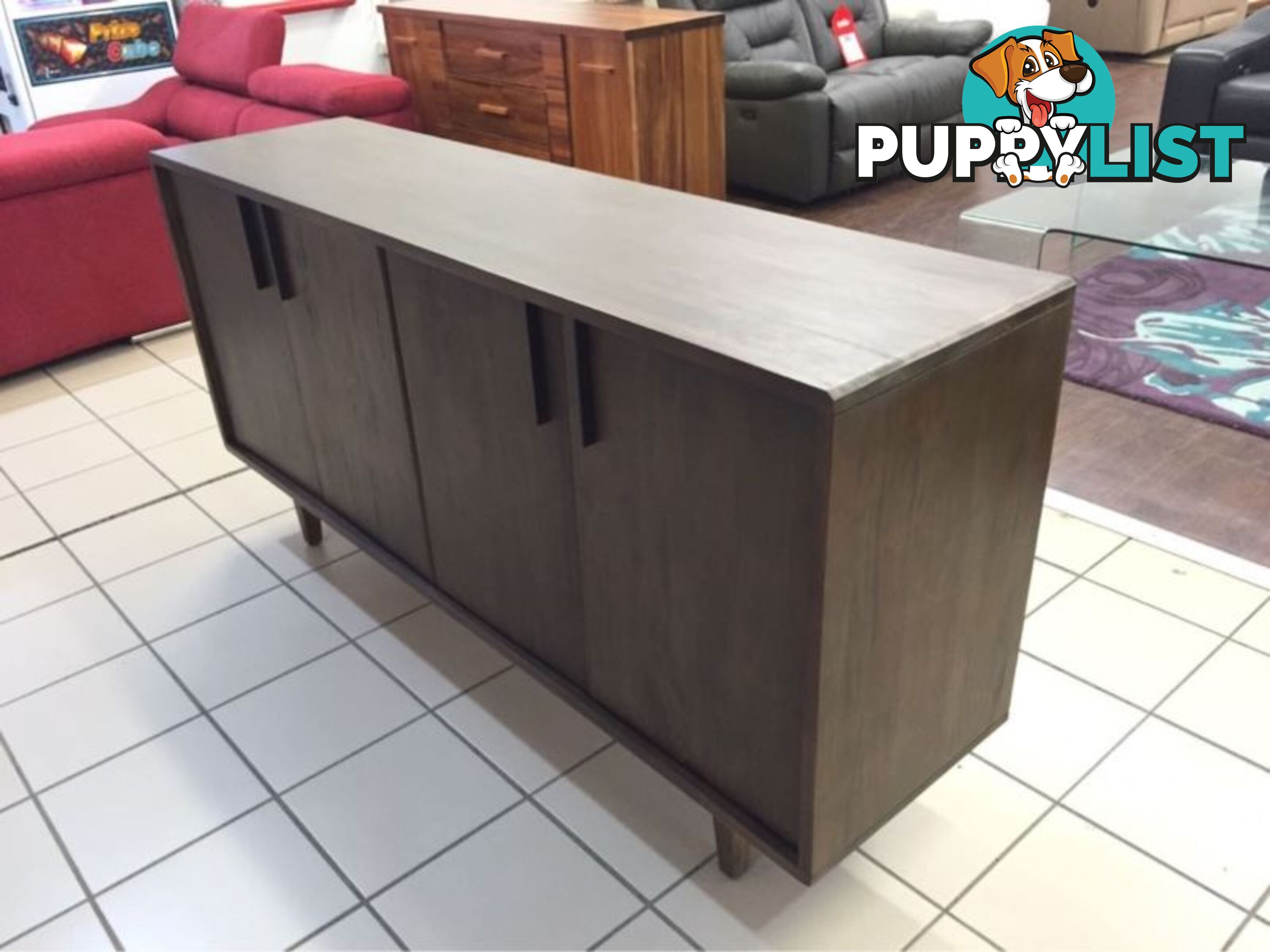 CLEARANCE MAHOGANY 4 DOOR BUFFET