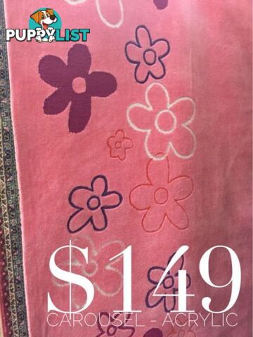 RUGS CLEARANCE!! WOOL, TUFTED WOOL, ACRYLIC...