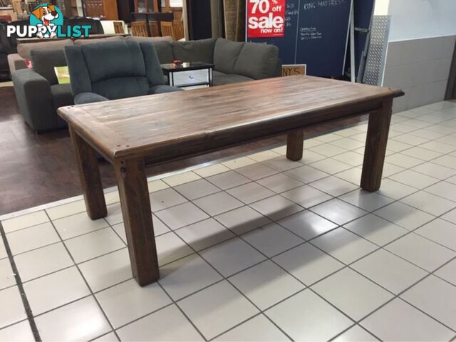 BRAND NEW - FARMHOUSE DINING TABLE - SOLID TIMBER