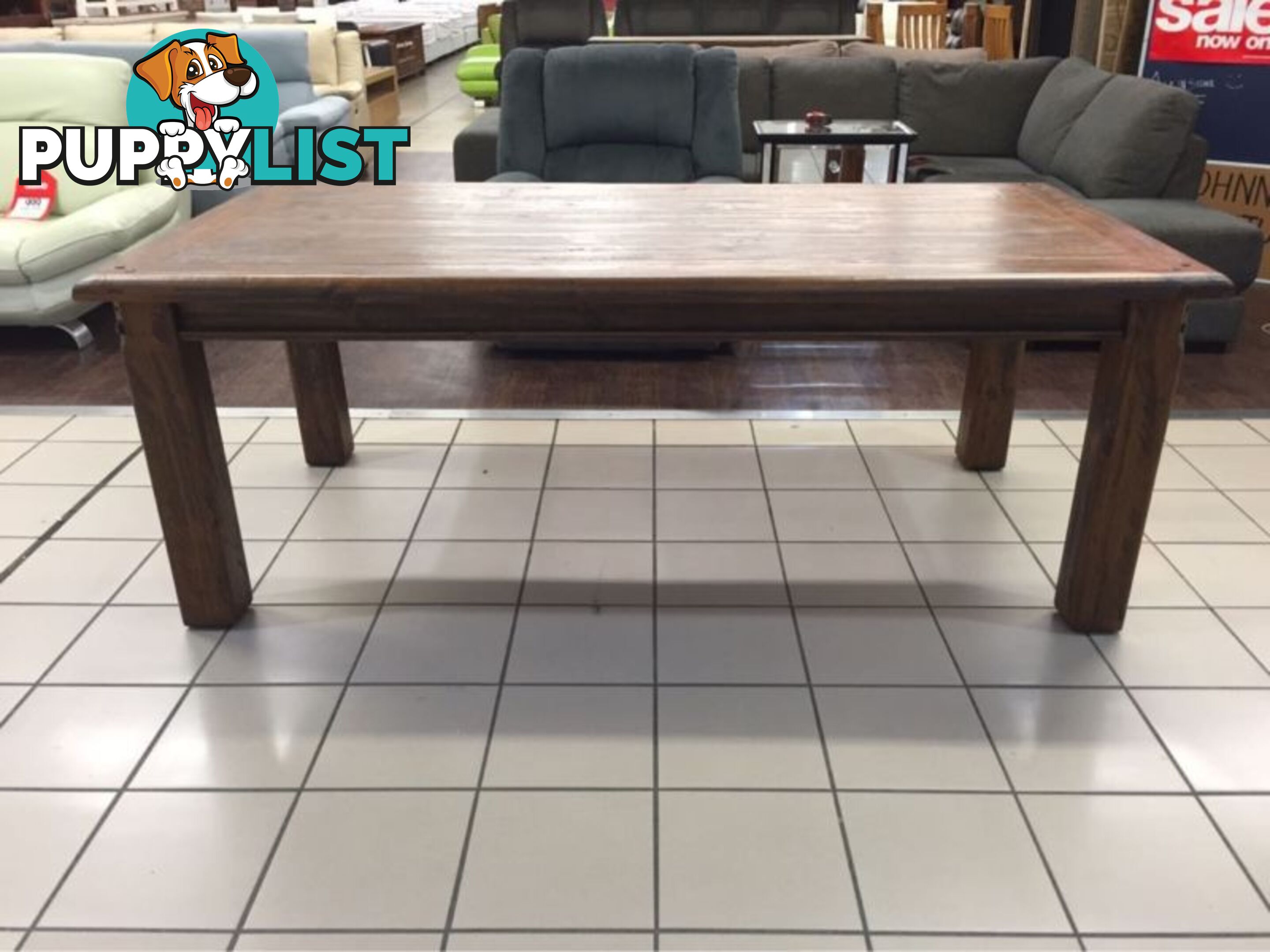 BRAND NEW - FARMHOUSE DINING TABLE - SOLID TIMBER