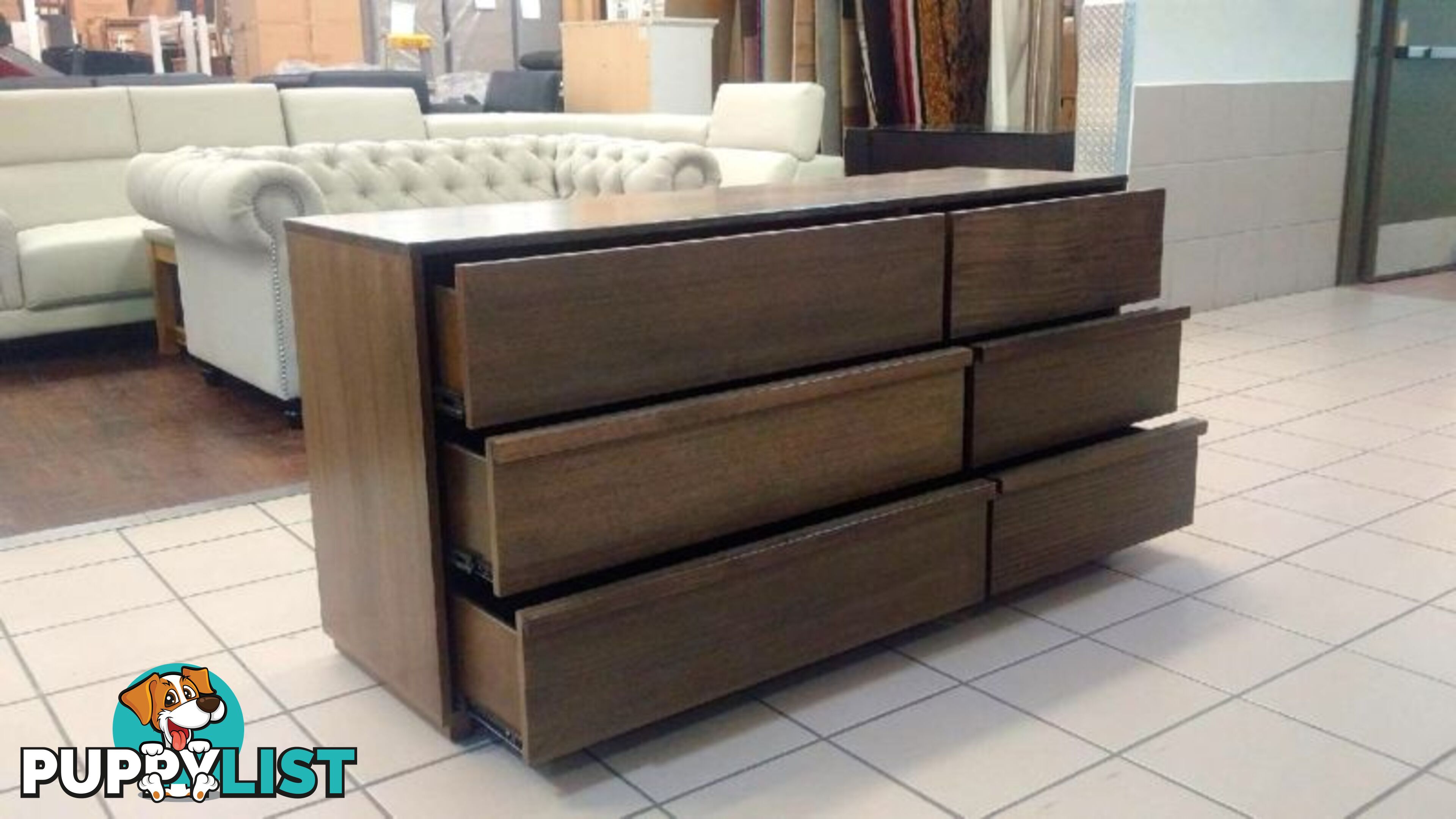 ROY 6 DRAWER DRESSER