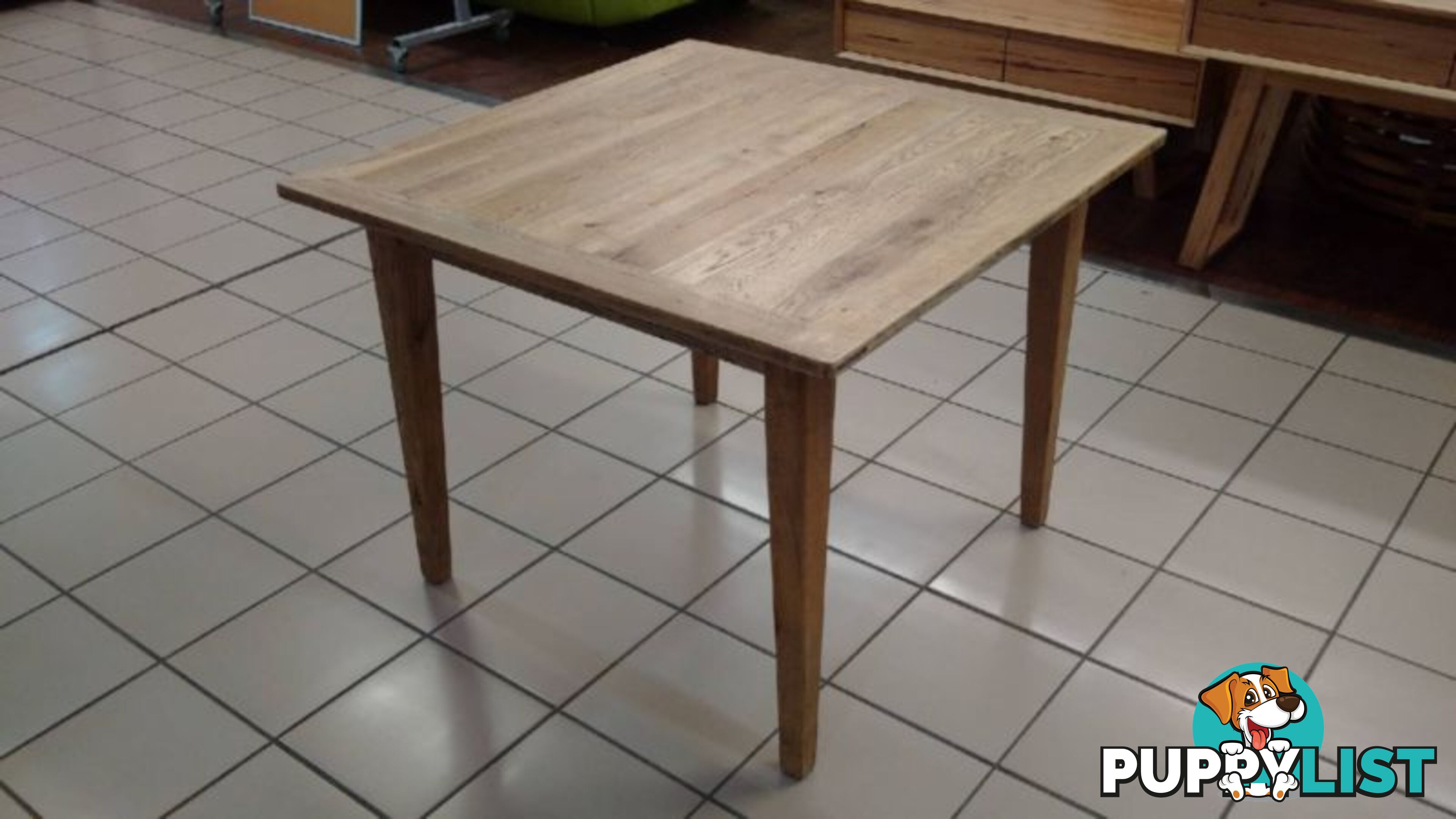 CANTINA DINING TABLE SQUARE 100CM OAK