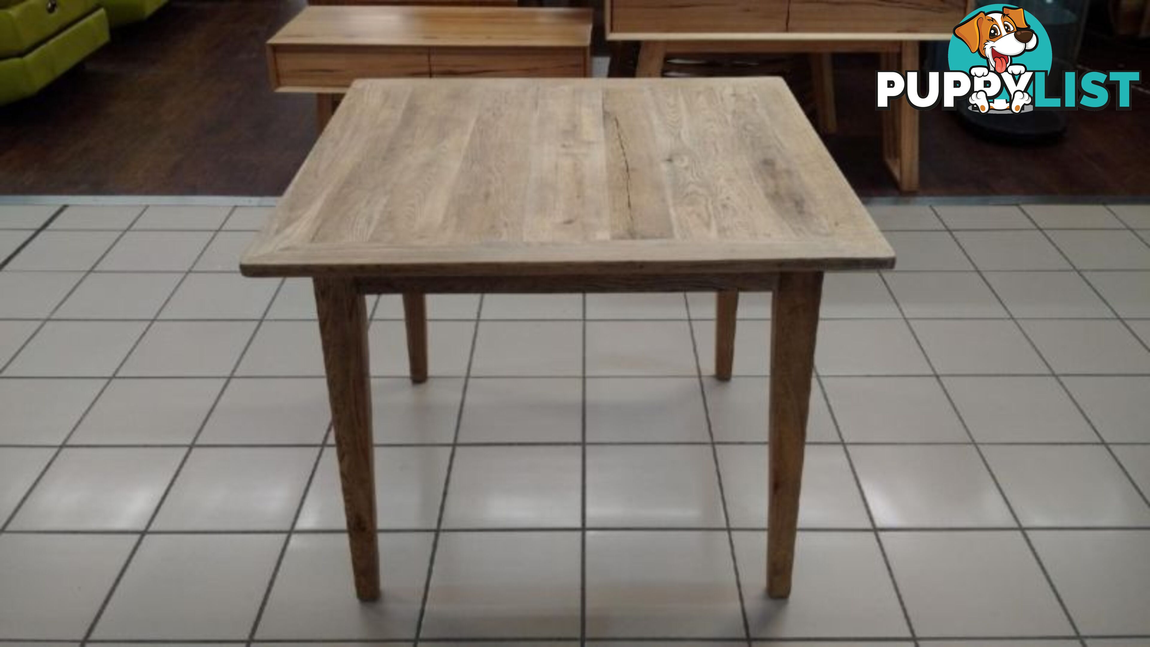 CANTINA DINING TABLE SQUARE 100CM OAK