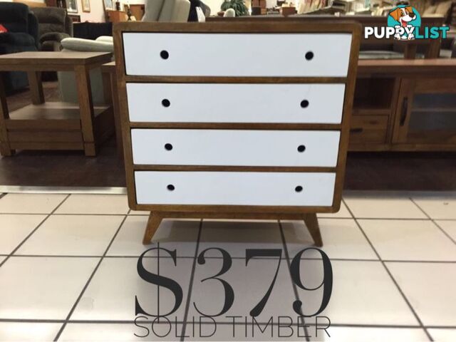 DRESSERS & TALLBOYS CLEARANCE! BRAND NEW & FACTORY SECONDS